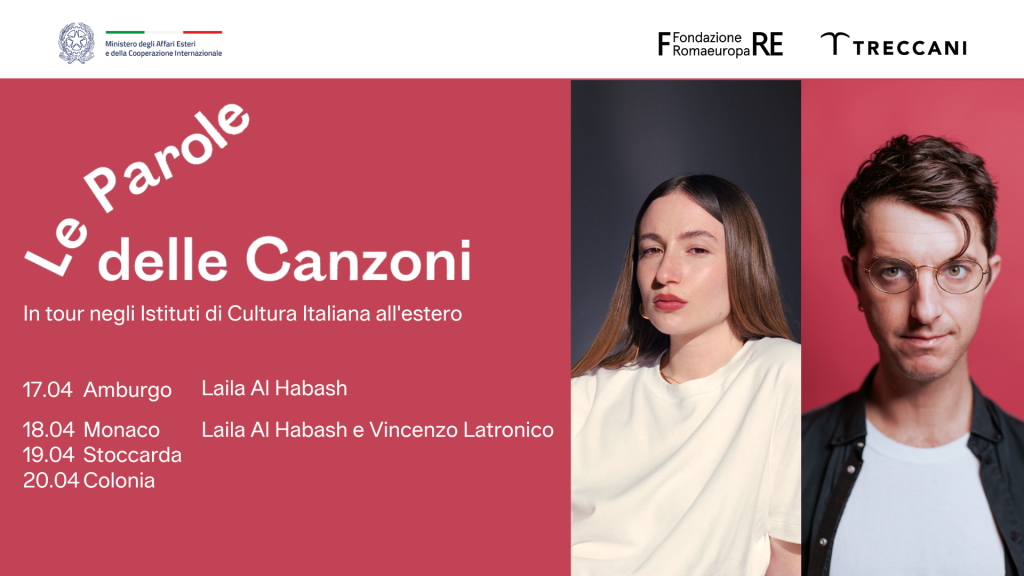 Le parole delle canzoni in tour