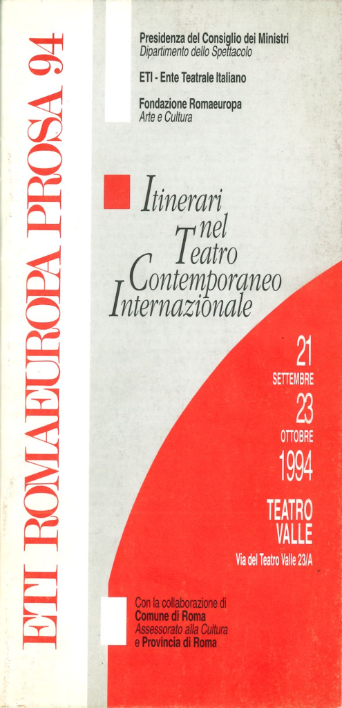 Itinerari nel Teatro Contemporaneo Internazionale